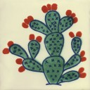 Mexican Talavera Tiles Cactus 1